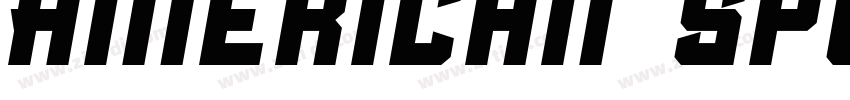 American Sports Font字体转换